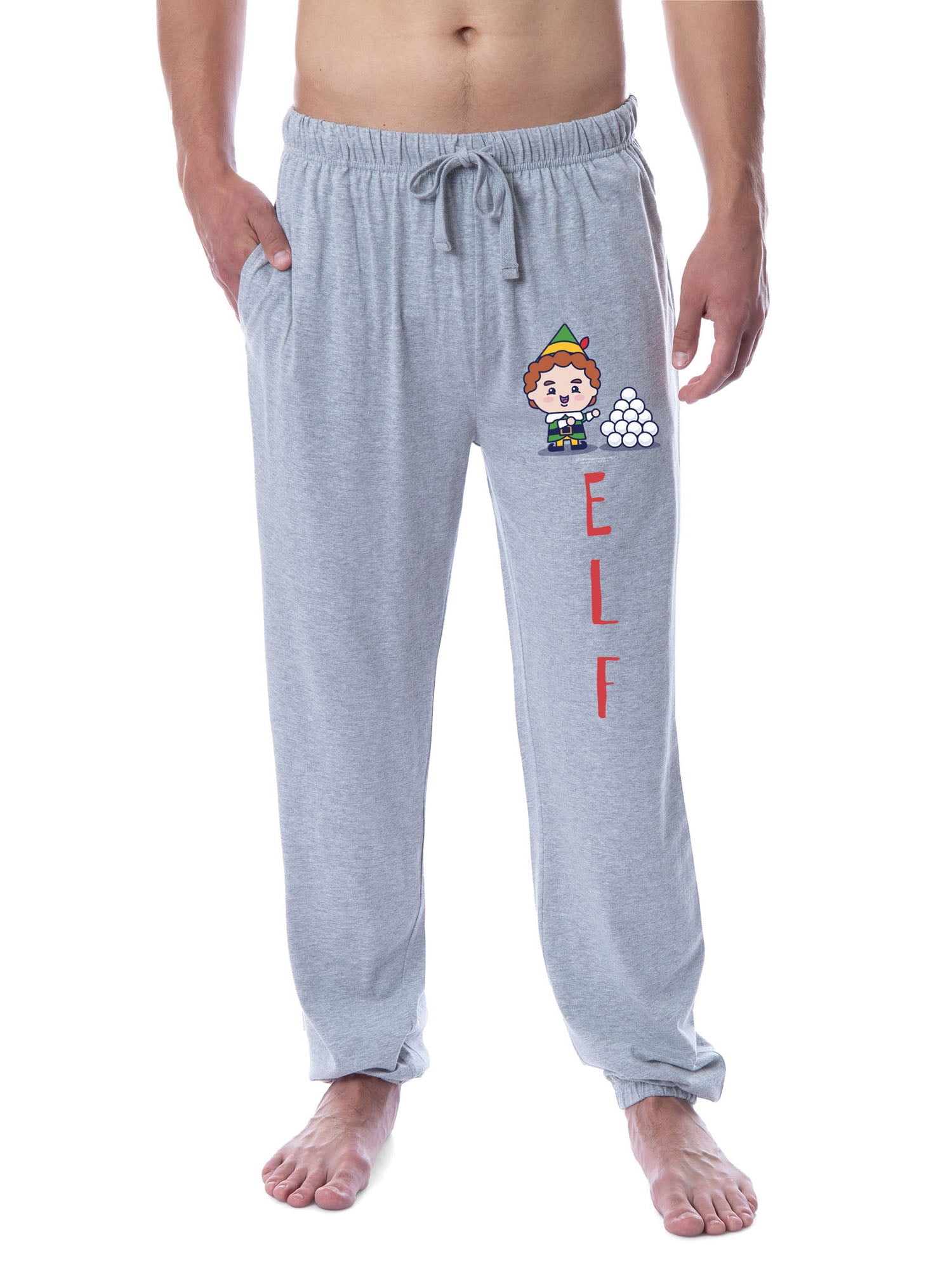 Elf The Movie Mens' Buddy Chibi Snowball Sleep Jogger Pajama Pants