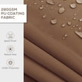 thumbnail image 3 of GVN Patio Awning, Outdoor Sun Shade Shelter Cover Awnings,12' x 10' Retractable Awning, 280gsm UV Resistant Sunshade Shelter, Coffee, 3 of 10