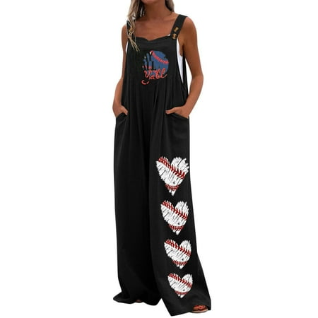 

Xihbxyly Jumpsuits for Women 2023 Summer Casual Maternity Overalls Boho Comfy Cotton Linen Jumpsuit Baggy Button Bib Loose Overalls Plus Size Pants Maxi Pockets Rompers Lighting Deals #5