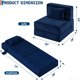 thumbnail image 2 of QinaQin Sofá cama plegable 4 en 1, futón de piso con espuma de alta densidad, ideal para sala, recámara, departamento o cuarto de visitas, 2 of 7