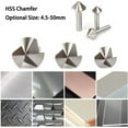 thumbnail image 4 of 4.5-50mm 3 Flute 90 Degree HSS Countersink Chamfering Tool Drill Bits Chamfer, 4 of 4