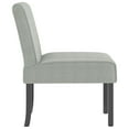 thumbnail image 2 of vidaXL Slipper Chair Light Grey Velvet, 2 of 5