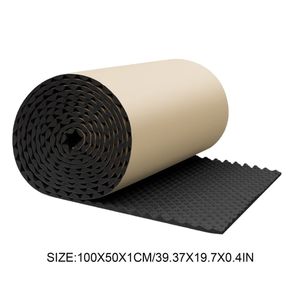 Sound Absorbing Panel Sound Pads Acoustic Panels Self Adhesive Acoustic Barrier for Car Studio Waterproof Sound Proof Padding