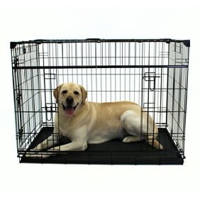 Petmaker Double Door Folding Dog Crate Cage Large 42 L Walmart Com Walmart Com