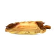 thumbnail image 5 of 18" Wooden Handmade Decorative Fruit Salad Bowl Kitchen Centerpiece Dining Tray Hand Carved Wood Leaf Shaped Serving Bowl, 5 of 5