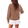 thumbnail image 4 of Womens Oversized Sweatshirts Basic Solid Tops Fall Winter Clothes Crewneck Outfits Pullover, 290, 4 of 4