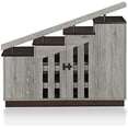 thumbnail image 2 of Furniture of America Barstead Wood Staircase Shoe Cabinet in Gray Oak, 2 of 6