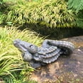 thumbnail image 4 of Homestyles Toad Hollow Lying Gator Home & Garden Alligator Beach Statue, 4 of 6