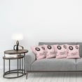 thumbnail image 3 of Ambesonne Pink Throw Pillow Cover 4 Pack, Music Cassette Tape Art, 20", Pink Black, 3 of 5