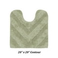 thumbnail image 2 of Better Trends U-Shape Toilet Rug 100% Cotton, Non-Slip Rug, Water Absorbent, Washable, (20" x 20") Contour Bath Rug Sage - Hugo Collection, 2 of 4