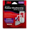 3M Heavy-Duty Rubber Weatherstrip, 0.35" x 19.7'