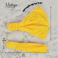 thumbnail image 4 of Marigold Wide Cotton Head Band Solid Boho Yoga Style Soft Hairband for Adult Female and Girls, 4 of 4