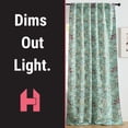 thumbnail image 4 of THD Florencia Floral & Birds Patterned Window Back Tab Rod Pocket Curtains Bedroom - Light Blocking Darkening Window Panels, Set of 2, 4 of 8