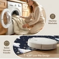 thumbnail image 5 of ODIKA 8'x10' Washable Area Rug Non-Shedding, Easy Care, Sky Celestial Cloud With Constellation Star Map Border Starry Flowing Dynamic for King Size Bedroom Under Bed, Master Suite, 5 of 7