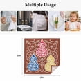 thumbnail image 5 of Brown Red Gourd Cloth Napkins, Modern Abstract Art Floral Washable and Reusable Dinner Napkins Set of 8, Table Napkin for Kitchen Party Birthday Wedding Hotel Housewarming 20"x20", 5 of 9