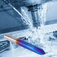 thumbnail image 4 of Chamfer End Mill 2 Flute Blue Coating Tungsten Steel Cemented Carbide Router Bit, 4 of 8