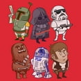 thumbnail image 2 of Mens Star Wars Cartoon Crew T Shirt, 2 of 5