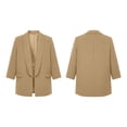 thumbnail image 3 of yillto Plus Size Womens Blazer Jacket Casual Work Office Long Sleeve Button Front Cardigan Suit Jackets, 3 of 7