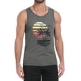thumbnail image 4 of GIRUNS Mens Tank Tops Summer Beach Sleeveless Vacation Shirts Muscle Gym Vest Graphic Tank Top Dark Grey Sun 2 Pal L, 4 of 7
