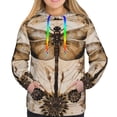 thumbnail image 3 of KLL Vintage Dragonfly Artwork for Womens Pullover Hoodie with Pocket Hooded Long Sleeve Shirts Sweatshirt for Women-Large, 3 of 7