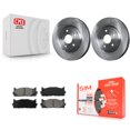 thumbnail image 1 of Transit Auto Front Disc Brake Rotors and Semi-Metallic Pads Kit for Car Toyota Camry Lexus ES350 Avalon ES300h K8S-100499, 1 of 11