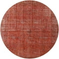 thumbnail image 1 of Ahgly Company Machine Washable Indoor Round Industrial Modern Orange Area Rugs, 7' Round, 1 of 7