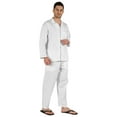 thumbnail image 2 of Inkmeso Men's Cotton PJs Solid Sleepwear Lounge Wear Top & Bottom Pajama Set, 2 of 7