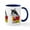 White/Navy Inside, variant on CafePress - I Luv My Tuxedo Cat! Mugs - 11 oz Ceramic Mug - Novelty Coffee Tea Cup