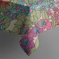 thumbnail image 3 of Pioneer Flower Floral Print Pattern Rectangle Tablecloth 60"x120",Waterproof Polyester Rectangle Table Cloth, Wipeable Spillproof Polyester Tablecloth for Dining, Camping, Indoor and Outdoor, 3 of 6