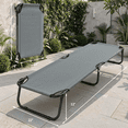 thumbnail image 5 of Biotree Folding Camping Cot Portable Military Style Sleeping Bed Heavy Duty Outdoor Cot for Adults Camping Hiking, Gray, 5 of 10