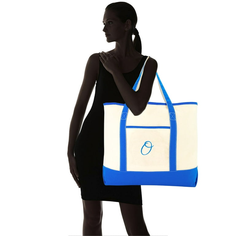 Monogram Tote - Royal Blue