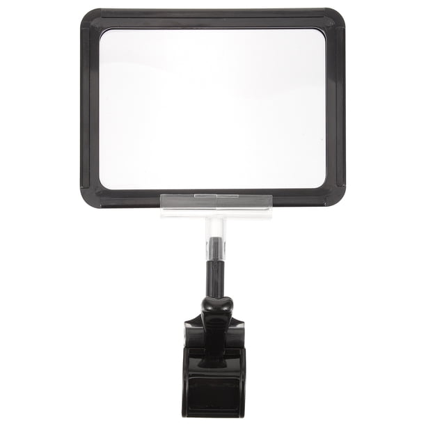 WORGEOUS Soporte de clip para letreros Soporte de plástico ajustable para letreros Soporte de clip para exhibición de letreros de mercancía