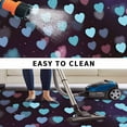 thumbnail image 4 of Valentine's Day Outdoor Rug 5x7 Ft, Non Slip Washable Area Rug, Teal Blue Purple Love Heart Romantic Patio Rugs Carpet Runner, Large Floor Mat for Indoor/Outdoor Deck Porch Camping, 4 of 8