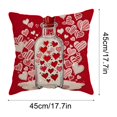 thumbnail image 3 of TUWABEII Regalos de San Valentín Funda de almohada para amantes Sofá Sala de estar Dormitorio Decoración Funda de almohada Funda de cojín Regalos para mujeres, 3 of 6
