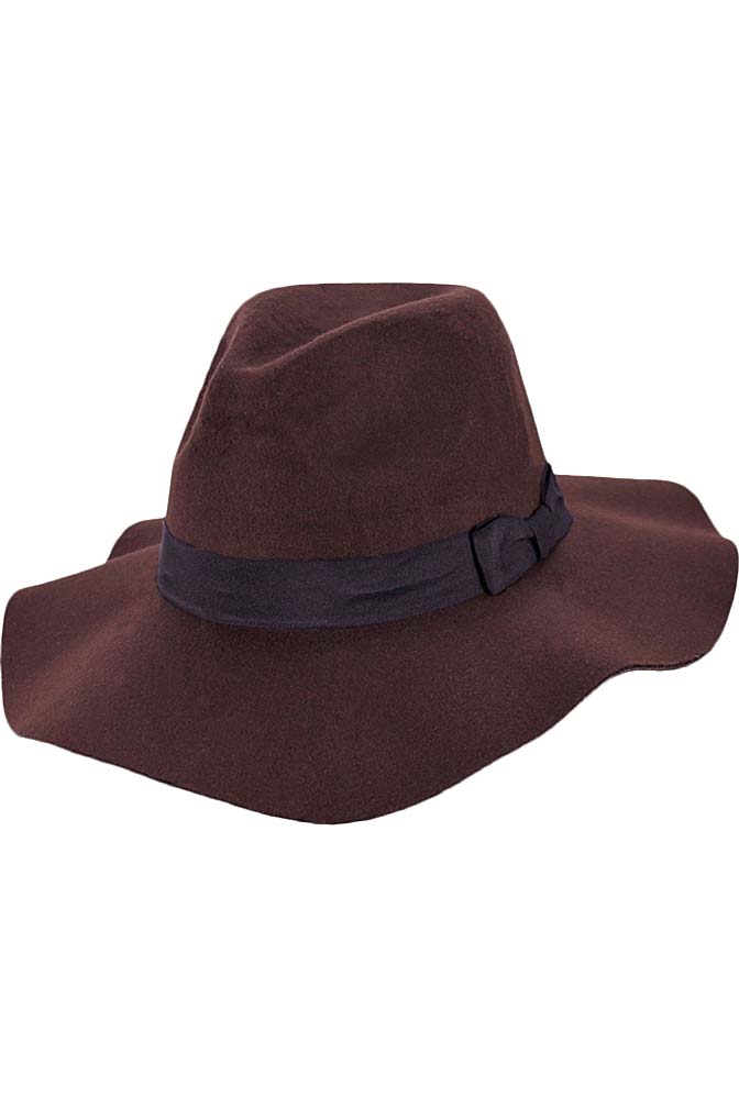 wool wide brim floppy hat