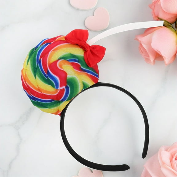 CTIRCHIU Candy Lollipop Headband for Kids Creative Party Accessory Lightweight Fleece and Felt Multi Size