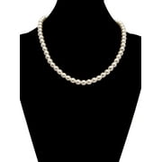 Believe by Brilliance Women's Simulated Pearl Set in Fine Silver Plated Brass
