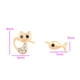 thumbnail image 2 of Aretes Broquel P/ Niña Gatito Pescado Swarovski Oro 18K Lam dorado Unitalla, 2 of 7
