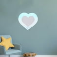thumbnail image 4 of BRIGHTFUFU De Pared Acrílico Forma Corazón Moderno Para Dormitorio Y, 4 of 8