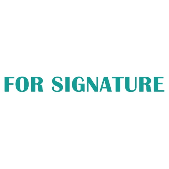 Printtoo For Signature Self Inking Rubber Stamp Pre-Inked Office Stamp- Home Office Business Stationery, Green- 42 x 9 mm