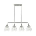 thumbnail image 6 of Hunter - Cypress Grove 4-light Brushed Nickel, Large Chandelier, Dimmable, Transitional Style, Linear Shaped, for Bedrooms, Dining, Living Rooms - 19326, 6 of 10
