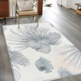 thumbnail image 2 of 2.7'x5' Area Rugs, Beach Coastal Fish Indoor Outdoor Area Rug for Living Room Bedroom, Watercolor Sea Ocean Nautical Washable Bathroom Rugs Kitchen Floor Carpet Mats Home Decor Aesthetic, 2 of 8
