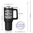 thumbnail image 2 of OBREWU World's Best Farter Tumbler with Handle and Lid,40oz World's Best Farter Double Wall Vacuum Insulated Tumbler,World's Best Farter Cups Gift for Women and Men, 2 of 7