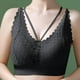 thumbnail image 2 of Gibobby Brasier deportivo para mujer Mujeres Sexy Full Lace Flower Ropa interior sin Sin espalda Cintura Abrigo Sujetador Busto envuelto(Negro,Talla única), 2 of 4