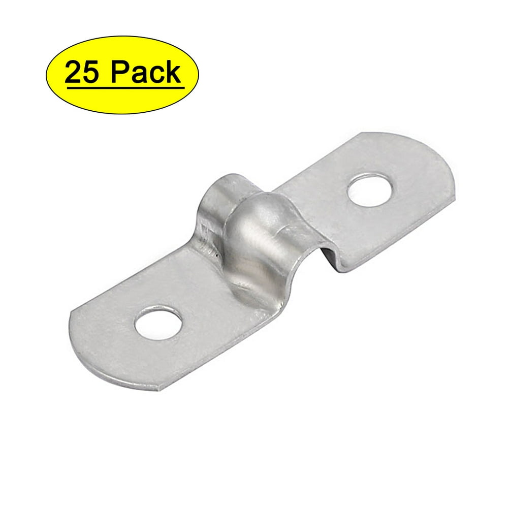 M5 201 Stainless Steel Two Hole Pipe Straps Tension Tube Clip Clamp