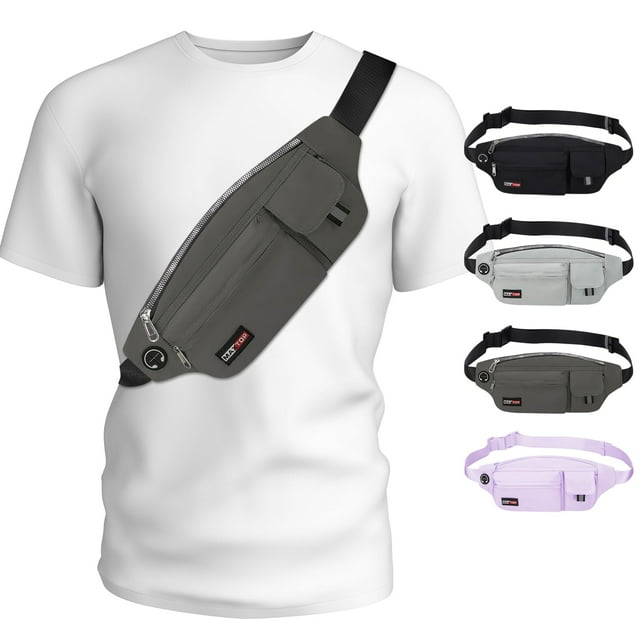Bandolera grande Maxtop de Fanny Pack para hombre y mujer, para correr