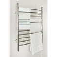 thumbnail image 3 of Amba Products 31.5" Stainless Steel Plug in Curved Polished 10 Bar Towel Warmer, 3 of 4