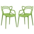 thumbnail image 2 of Modway Entangled Dining Set Set of 2 in Green, 2 of 4