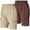 Espresso / Khaki, variant on Ultra Performance Men's Nylon Cargo Short's- 2 Pack Mens Golf & Hiking Stretch Shorts with Pockets Quick Dry Hybrid Short for Men