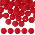 thumbnail image 1 of Uxcell 60 Pcs Cuentas de Silicona, Cuentas Redondas Focales de 9mm Color Caramelo a Granel para Llaveros Pulseras Collares Bolígrafos Suministros de Manualidades DIY, Rojo, 1 of 7